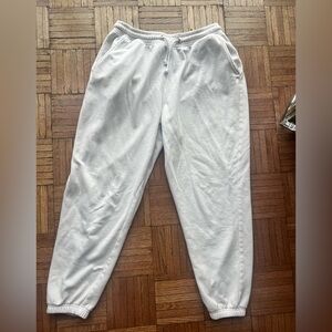 Missguided White Women's Drawstring Joggers with pockets